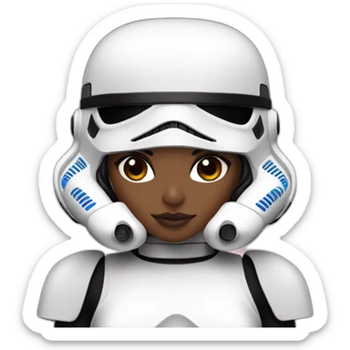 storm trooper girl sticker