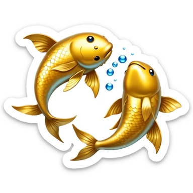The zodiac symbol Pisces sticker