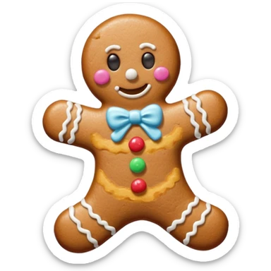 A gingerbread similar to the one on the cover of Melanie Martinez's song "Gingerbread Man". sticker