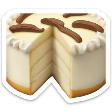 vanilla cake sticker