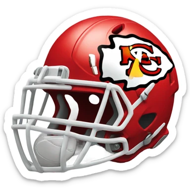 Chiefs football sticker