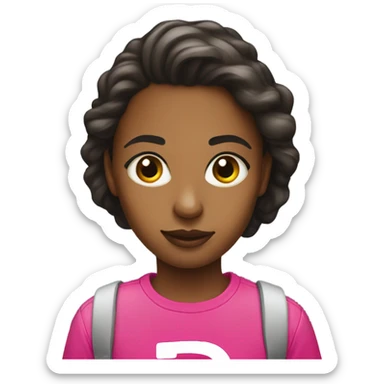 Girl in t-mobile shirt sticker