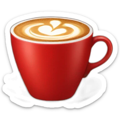 Coffee in red cup sticker