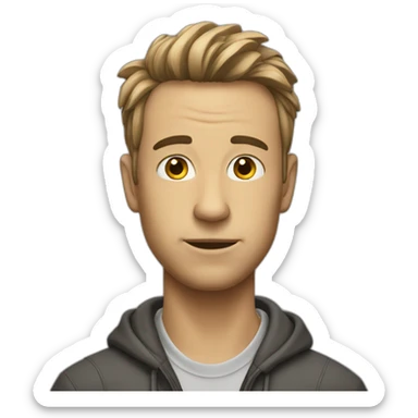 homme qui test quelque chose sticker