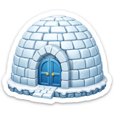 different type of igloo house sticker