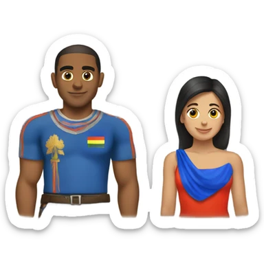 armenia and georgia together  sticker