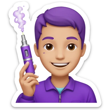 vape paars cute sticker