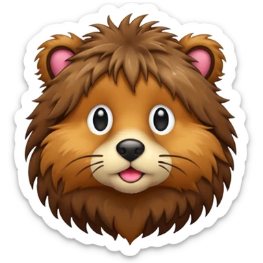 wet furry animal sticker