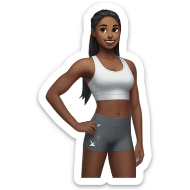 Gymshark girl  sticker