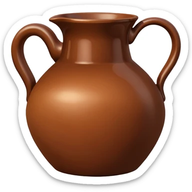 create a jug with two handles sticker