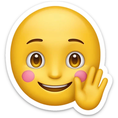 emoji with cheerful and friendly expression, bright colors, simple background, text 'Life With chris' sticker