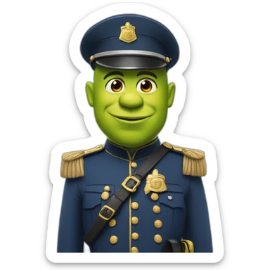 gendarme+shrek sticker