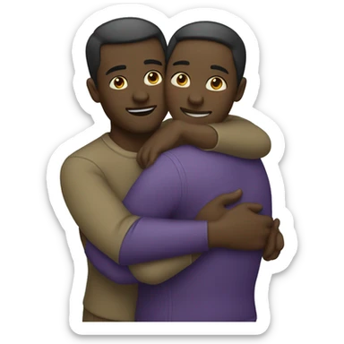 Couple hug sticker