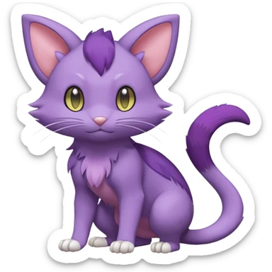 Purrloin-Delcatty-Rattata-Pokémon (full body) sticker