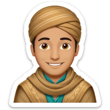 cool kashmiri guy sticker