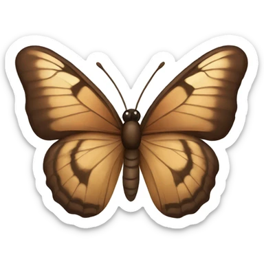 Brown butterfly  sticker