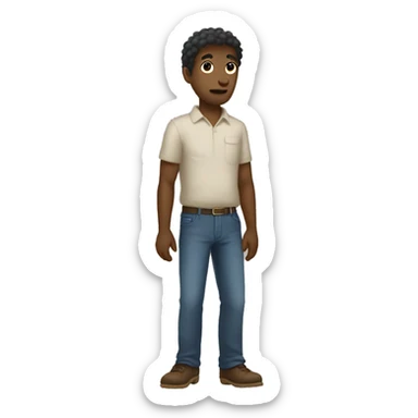 la tronco full body standing sticker