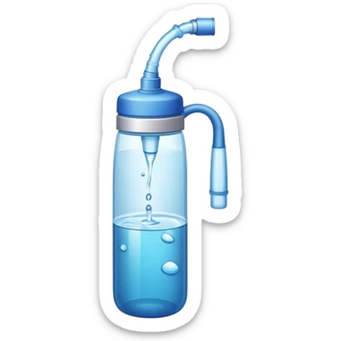 Halter fone e garrafa de água  sticker