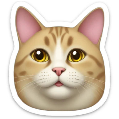 fat peruvian cat sticker