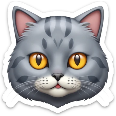 Gigachad cat sticker