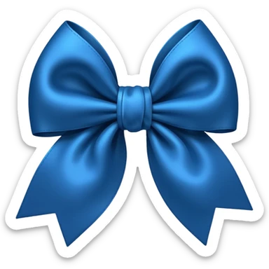 Laço azul escuro  sticker