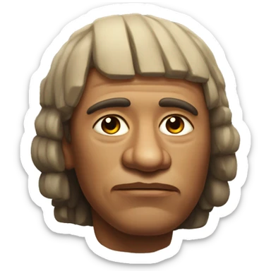 huaco retrato moche sticker