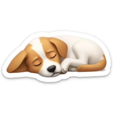 Doggy sleeping sticker