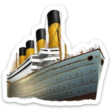 Titanic ship sticker
