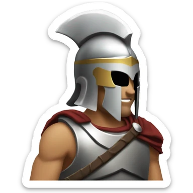 spartan warrior male rpg sticker