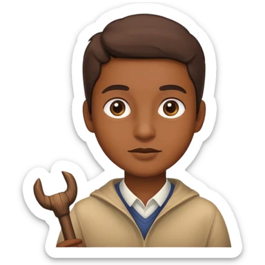 Peepe stopping with a stick sticker