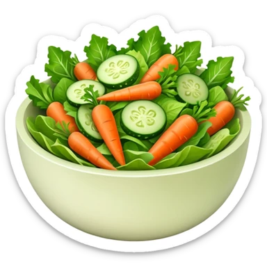 BOWL DI INSALATA,  iperrealistico 4kNo tomatoes sticker