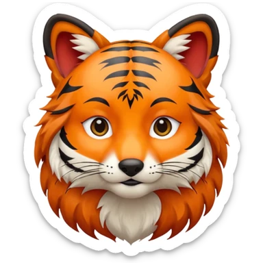 Tiger-Red-Fox sticker