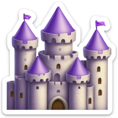 lavender castle sticker
