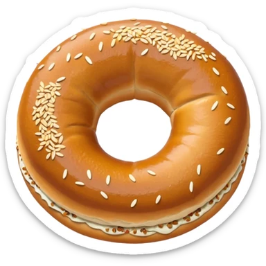 simit Turkish sesame bagel sticker