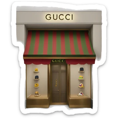 Gucci boutique sticker
