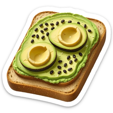 avocado toast no pt  sticker