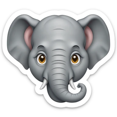 elephant with a third eye sticker
