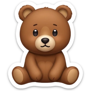 line friends brown bear sticker