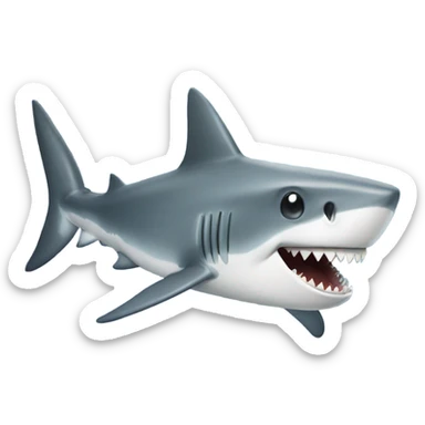Shark celebrate  sticker
