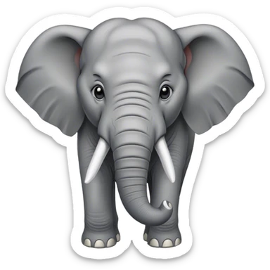 angry Elephant sticker
