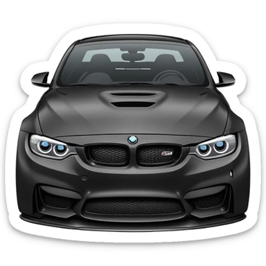 M3 g80 black with a body kit sticker