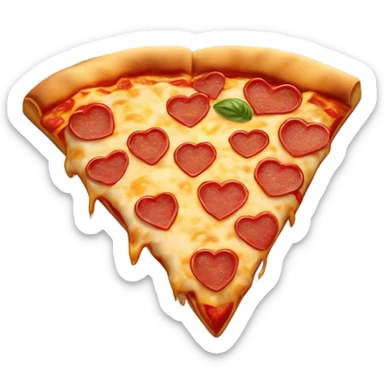 Heart shaped pizza  sticker
