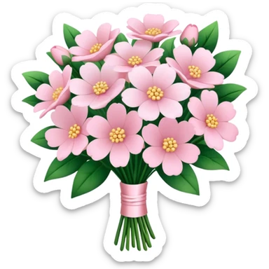 pale pink flower bouquet 🌸 sticker