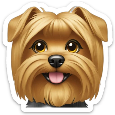 yorki doggy sticker