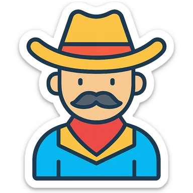 cowboy sticker