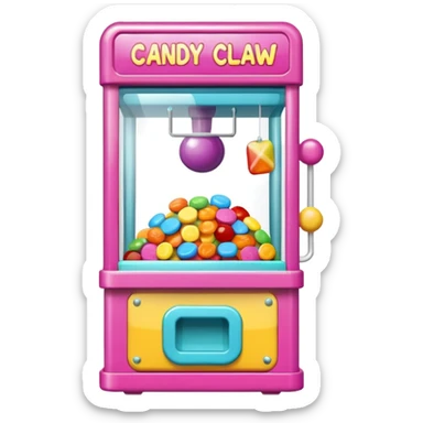 Candy claw Machine  sticker