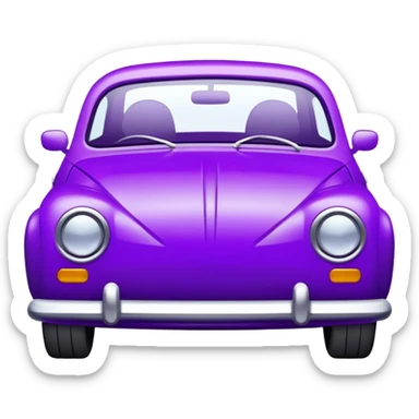 purple car sticker