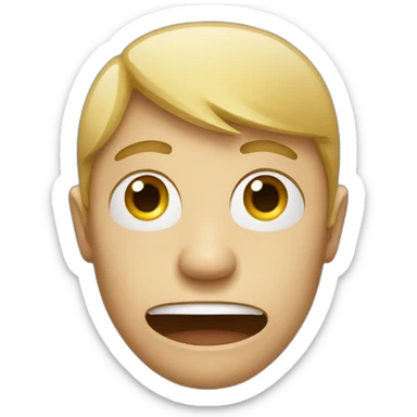 Face cringe  sticker