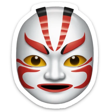 kabuki mask sticker