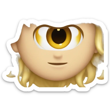 Pignon blond au yeux bleui sticker